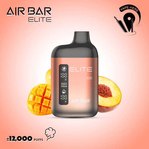 AIR BAR ELITE 12000 PUFFS DISPOSABLE VAPE Mango Peach UAE Ajman