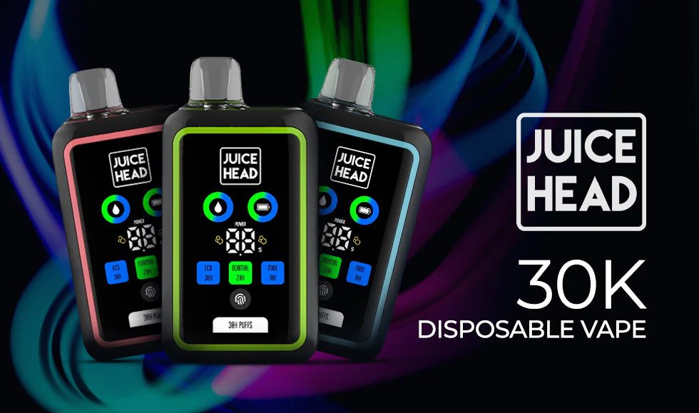 JUICE HEAD 30000 PUFFS DISPOSABLE VAPE 20mg with Screen Display UAE Ajman