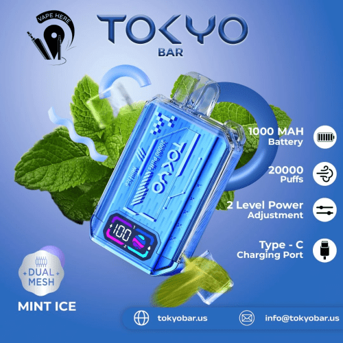 TOKYO BAR 20000 PUFFS 50mg DISPOSABLE VAPE Mint Ice UAE Al Ain