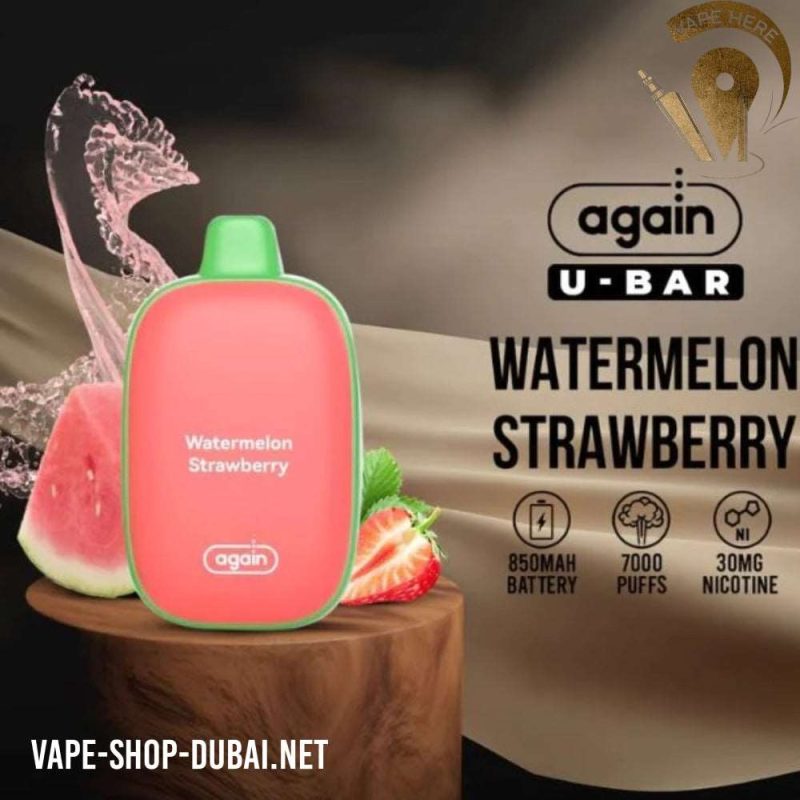 AGAIN U-BAR DISPOSABLE VAPE (7000 PUFFS) - Vape Here Store