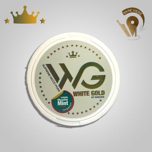 White Gold Nicotine Pouches Strong Massive Mint 25mg UAE Umm Al Khaimah