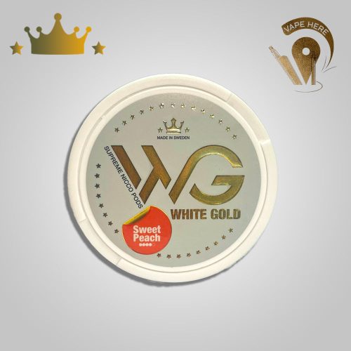 White Gold Nicotine Pouches Sweet Peach UAE Dubai