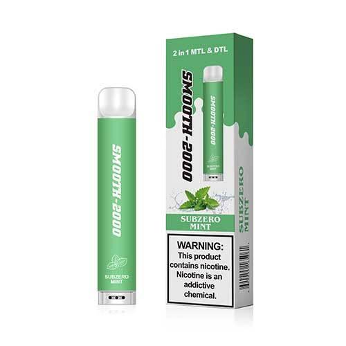 Smooth 2000 – Disposable Pods 30mg - 2000 Puffs  MTL & DTL - Vape Here Store